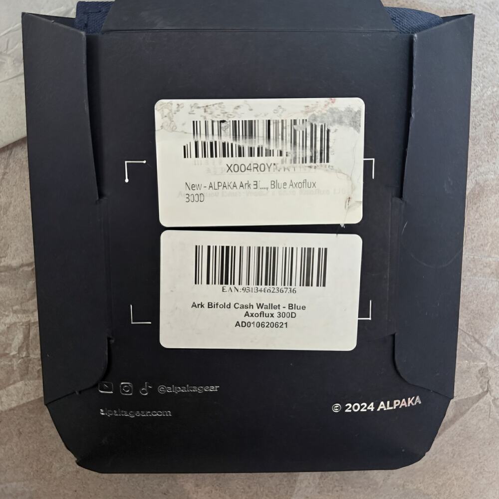 Alpaka Ark Cash Wallet Blue New in box - Picture 4 of 6